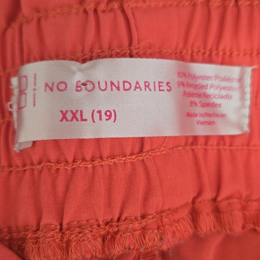 No Boundaries Coral Elastic Waistband - Picture 2 of 7